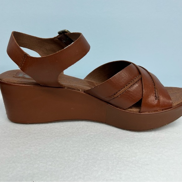 Korks by Kork-Ease Brenda leather sandals saddle color in box - Picture 5 of 14